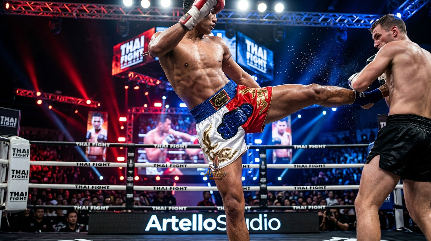 🥊 Muay Thai Shorts Kickboxing MMA Fight Shorts for Men Women Kids – Thai Boxing Training Gear, Breathable Quick Dry Martial Arts Combat Shorts