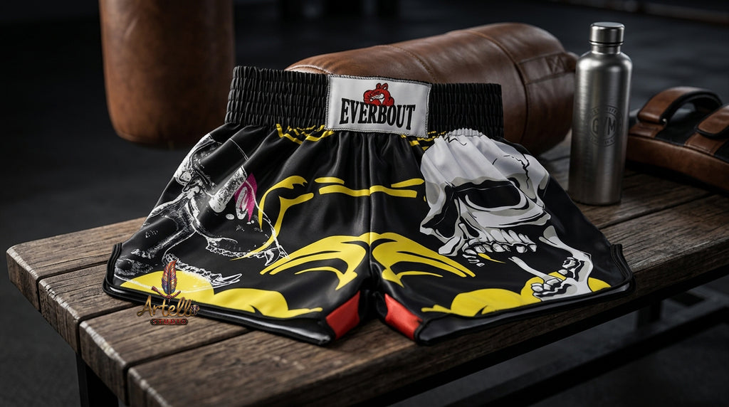 🥊 Muay Thai Shorts Kickboxing MMA Fight Shorts for Men Women Kids – Thai Boxing Training Gear, Breathable Quick Dry Martial Arts Combat Shorts