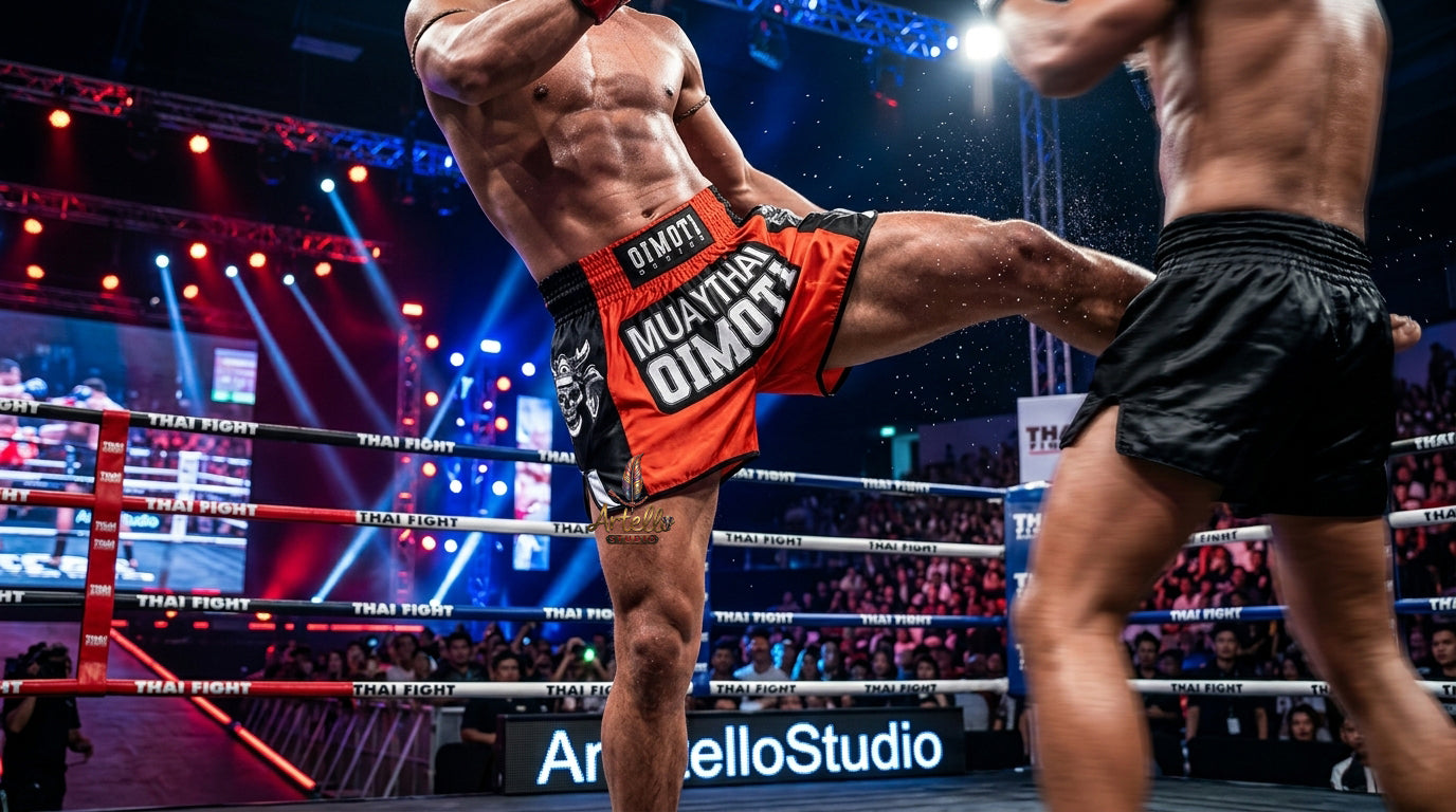 🥊 Muay Thai Shorts Kickboxing MMA Fight Shorts for Men Women Kids – Thai Boxing Training Gear, Breathable Quick Dry Martial Arts Combat Shorts