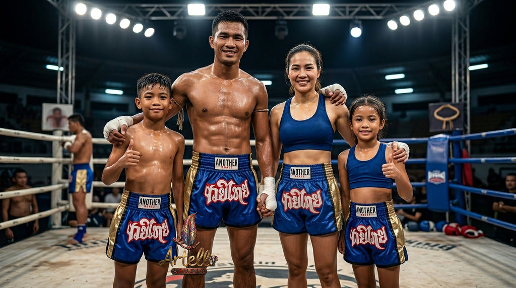 🥊 Muay Thai Shorts Kickboxing MMA Fight Shorts for Men Women Kids – Thai Boxing Training Gear, Breathable Quick Dry Martial Arts Combat Shorts