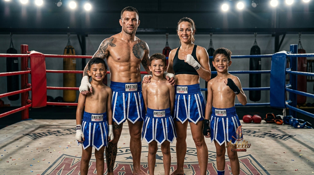 🥊 Muay Thai Shorts Kickboxing MMA Fight Shorts for Men Women Kids – Thai Boxing Training Gear, Breathable Quick Dry Martial Arts Combat Shorts