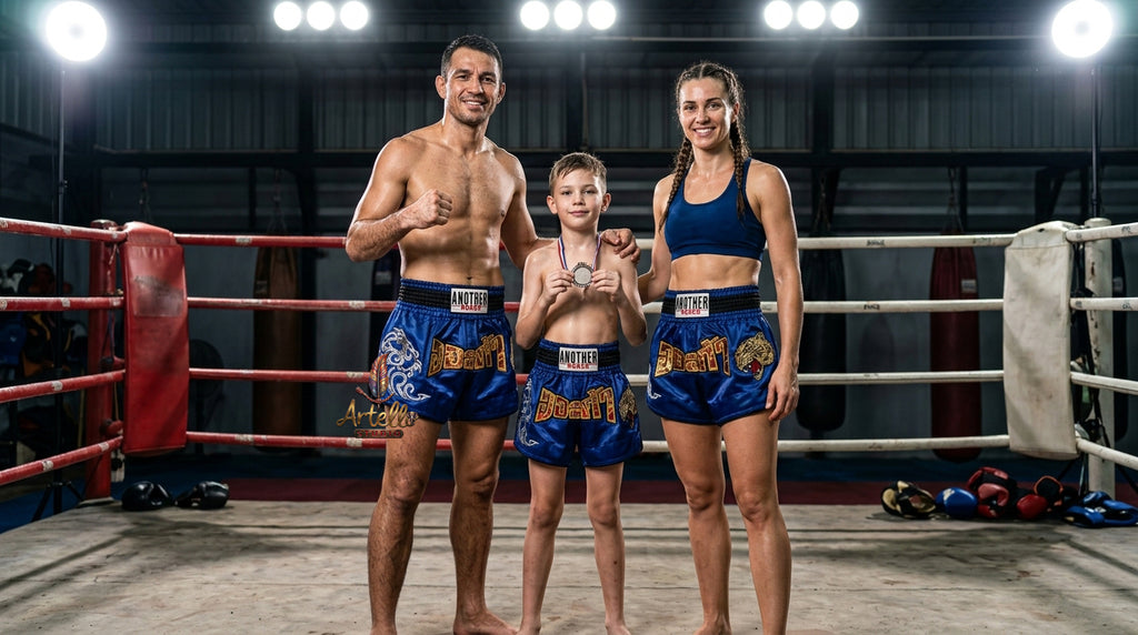 🥊 Muay Thai Shorts Kickboxing MMA Fight Shorts for Men Women Kids – Thai Boxing Training Gear, Breathable Quick Dry Martial Arts Combat Shorts