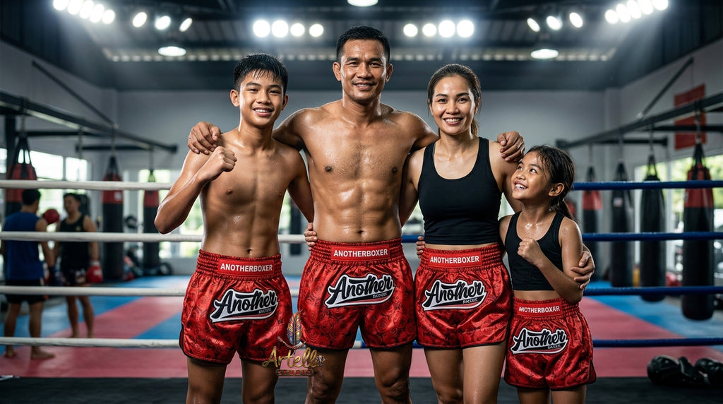 🥊 Muay Thai Shorts Kickboxing MMA Fight Shorts for Men Women Kids – Thai Boxing Training Gear, Breathable Quick Dry Martial Arts Combat Shorts