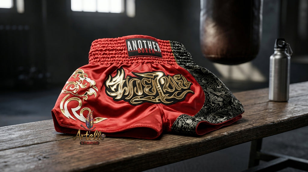 🥊 Muay Thai Shorts Kickboxing MMA Fight Shorts for Men Women Kids – Thai Boxing Training Gear, Breathable Quick Dry Martial Arts Combat Shorts