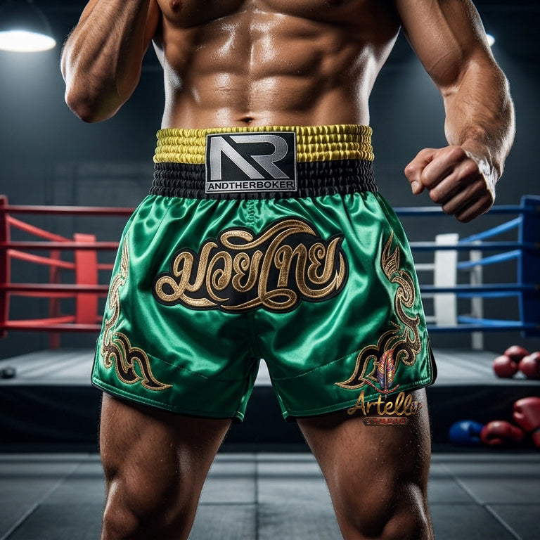 🥊 Muay Thai Shorts Kickboxing MMA Fight Shorts for Men Women Kids – Thai Boxing Training Gear, Breathable Quick Dry Martial Arts Combat Shorts