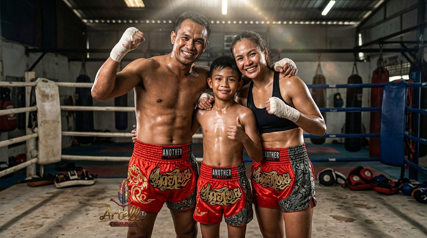 🥊 Muay Thai Shorts Kickboxing MMA Fight Shorts for Men Women Kids – Thai Boxing Training Gear, Breathable Quick Dry Martial Arts Combat Shorts