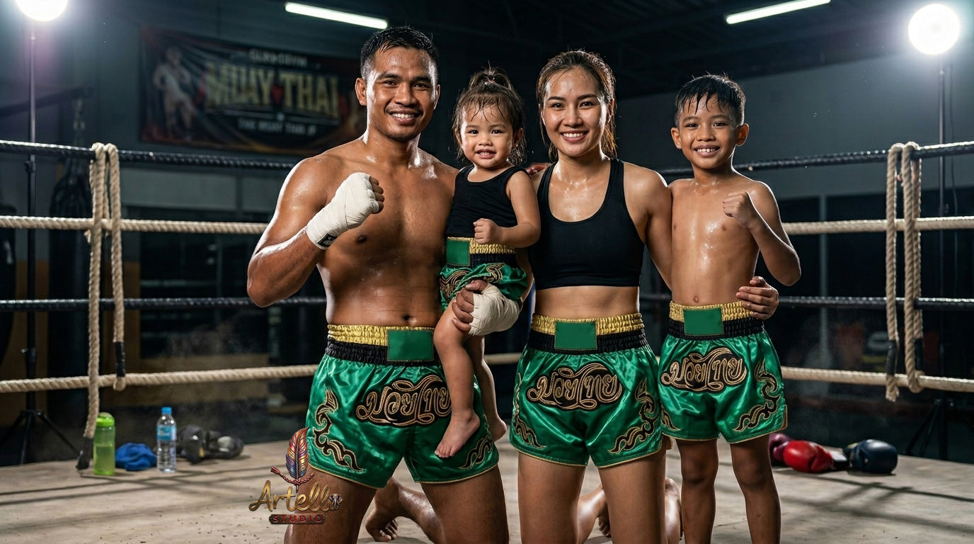 🥊 Muay Thai Shorts Kickboxing MMA Fight Shorts for Men Women Kids – Thai Boxing Training Gear, Breathable Quick Dry Martial Arts Combat Shorts