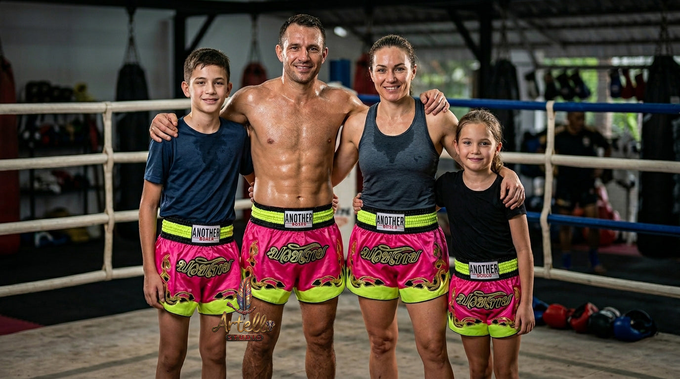 🥊 Muay Thai Shorts Kickboxing MMA Fight Shorts for Men Women Kids – Thai Boxing Training Gear, Breathable Quick Dry Martial Arts Combat Shorts