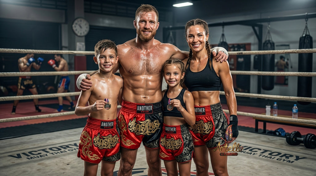 🥊 Muay Thai Shorts Kickboxing MMA Fight Shorts for Men Women Kids – Thai Boxing Training Gear, Breathable Quick Dry Martial Arts Combat Shorts
