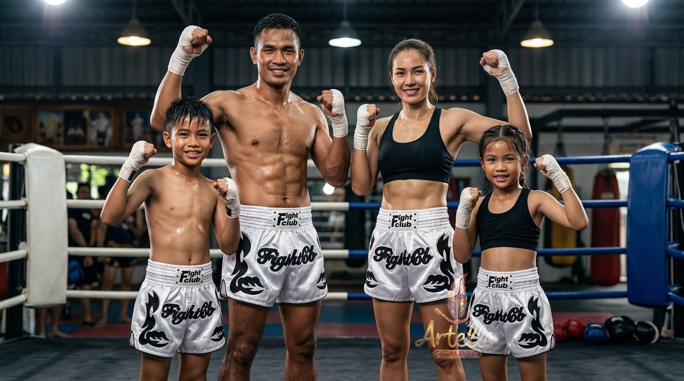 🥊 Muay Thai Shorts Kickboxing MMA Fight Shorts for Men Women Kids – Thai Boxing Training Gear, Breathable Quick Dry Martial Arts Combat Shorts