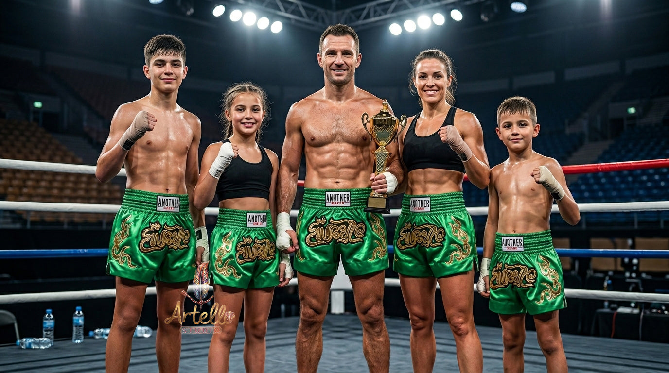 🥊 Muay Thai Shorts Kickboxing MMA Fight Shorts for Men Women Kids – Thai Boxing Training Gear, Breathable Quick Dry Martial Arts Combat Shorts