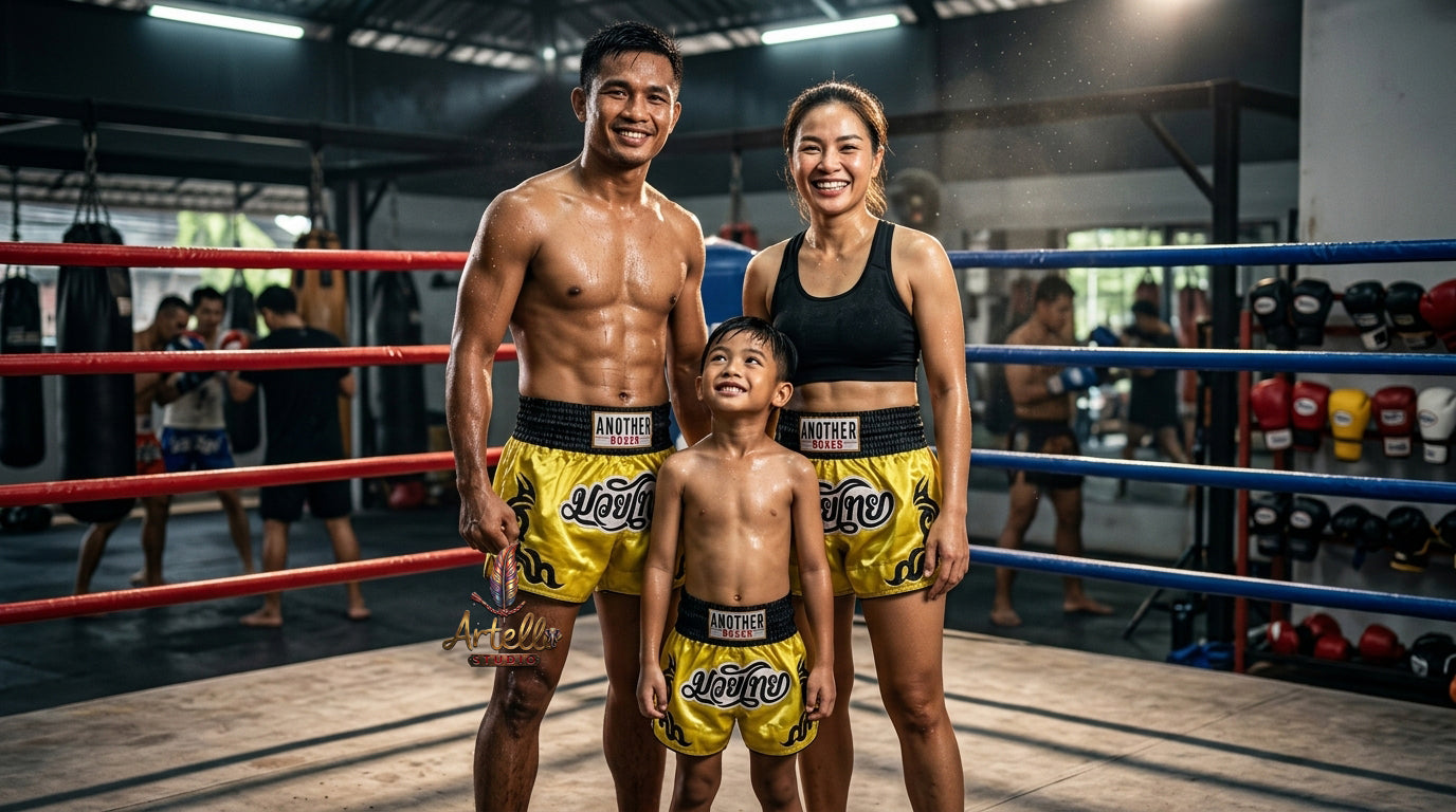 🥊 Muay Thai Shorts Kickboxing MMA Fight Shorts for Men Women Kids – Thai Boxing Training Gear, Breathable Quick Dry Martial Arts Combat Shorts