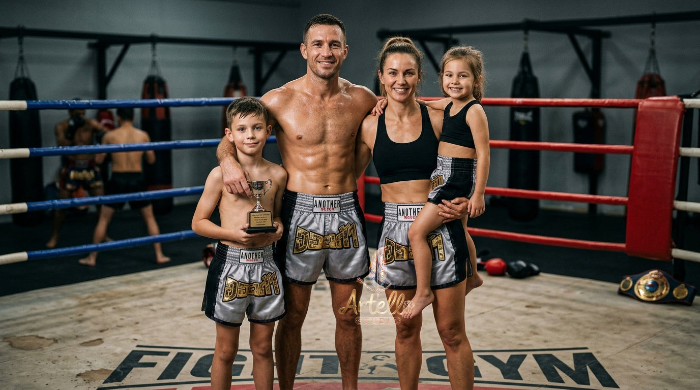 🥊 Muay Thai Shorts Kickboxing MMA Fight Shorts for Men Women Kids – Thai Boxing Training Gear, Breathable Quick Dry Martial Arts Combat Shorts