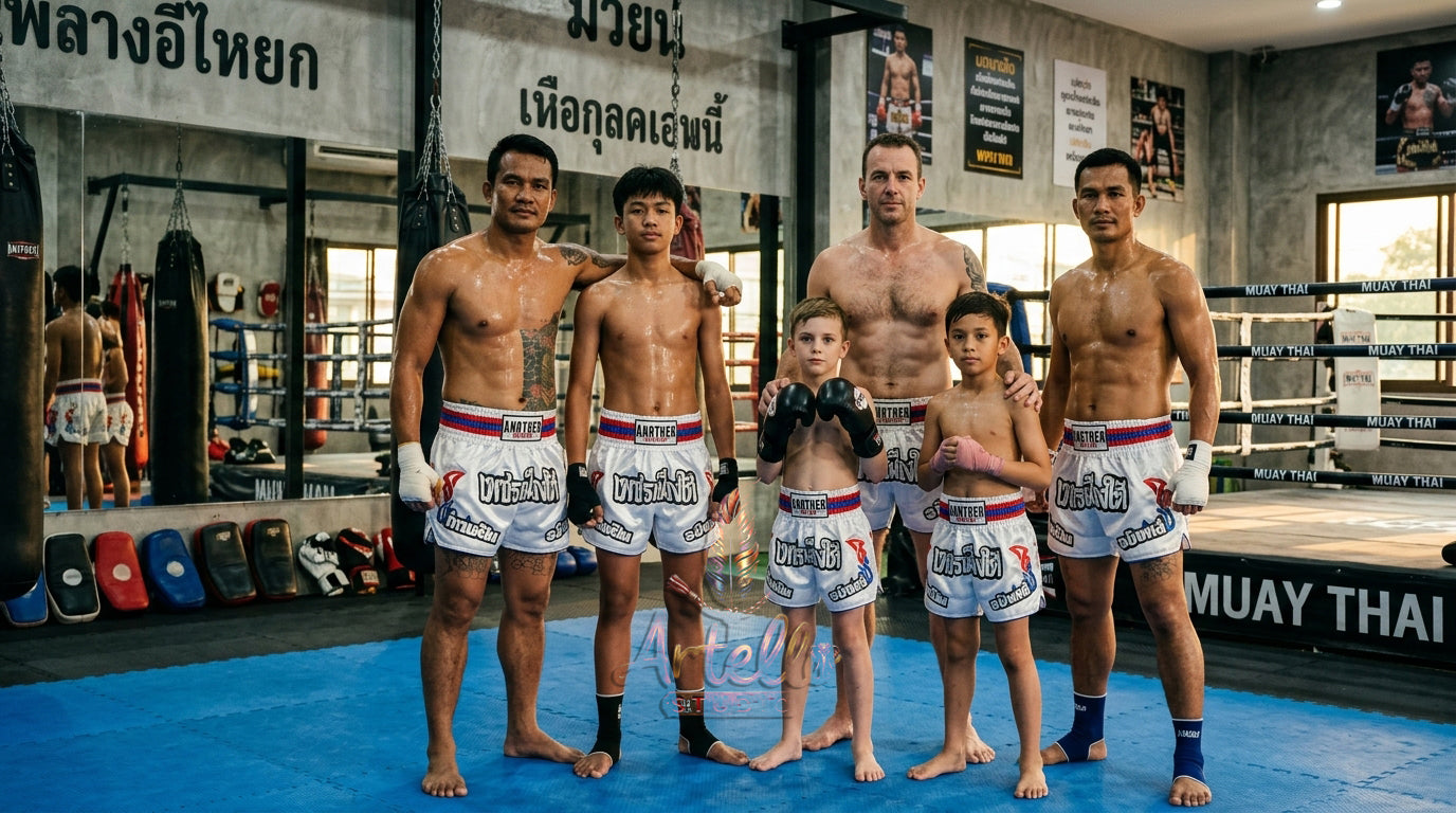 🥊 Muay Thai Shorts Kickboxing MMA Fight Shorts for Men Women Kids – Thai Boxing Training Gear, Breathable Quick Dry Martial Arts Combat Shorts