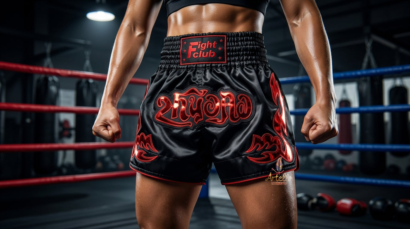 🥊 Muay Thai Shorts Kickboxing MMA Fight Shorts for Men Women Kids – Thai Boxing Training Gear, Breathable Quick Dry Martial Arts Combat Shorts