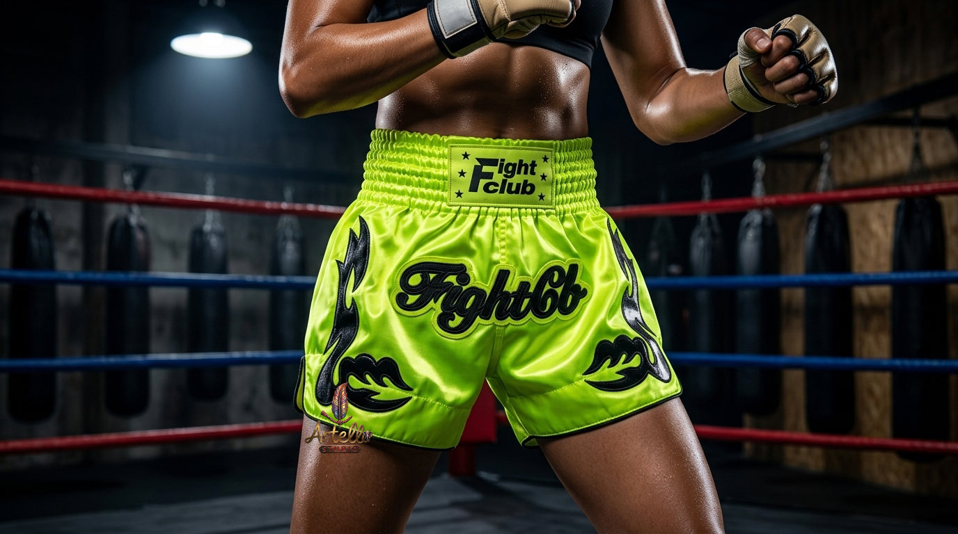 🥊 Muay Thai Shorts Kickboxing MMA Fight Shorts for Men Women Kids – Thai Boxing Training Gear, Breathable Quick Dry Martial Arts Combat Shorts