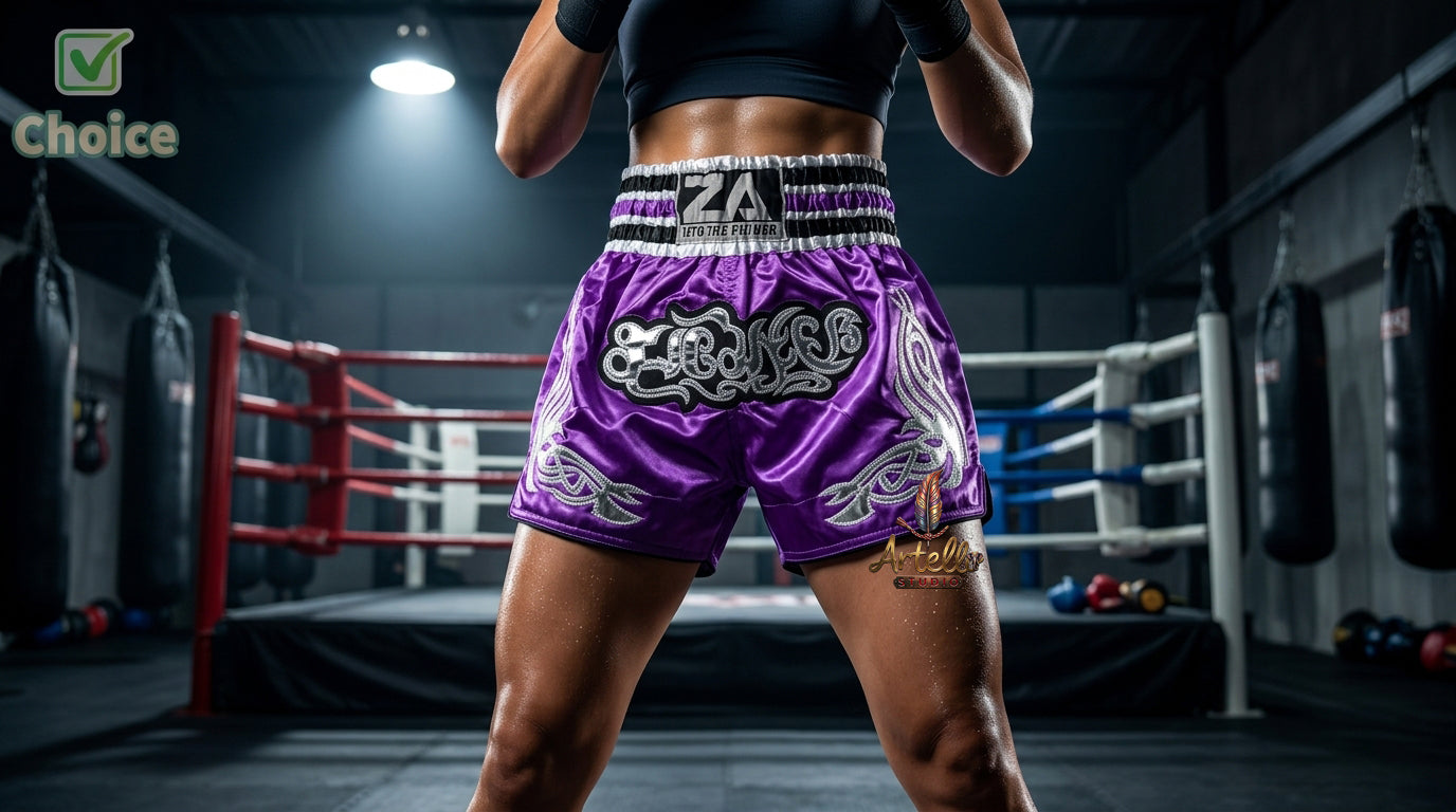 🥊 Muay Thai Shorts Kickboxing MMA Fight Shorts for Men Women Kids – Thai Boxing Training Gear, Breathable Quick Dry Martial Arts Combat Shorts