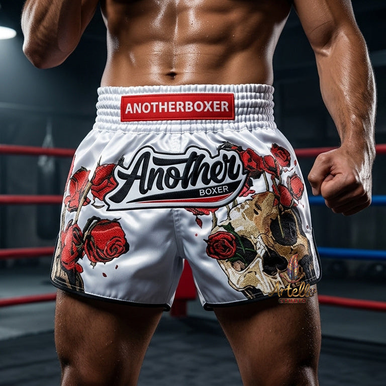 🥊 Muay Thai Shorts Kickboxing MMA Fight Shorts for Men Women Kids – Thai Boxing Training Gear, Breathable Quick Dry Martial Arts Combat Shorts