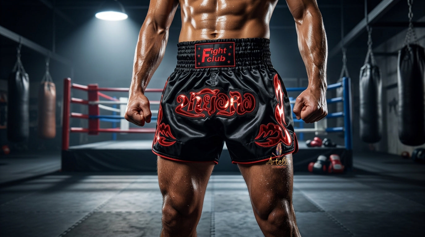 🥊 Muay Thai Shorts Kickboxing MMA Fight Shorts for Men Women Kids – Thai Boxing Training Gear, Breathable Quick Dry Martial Arts Combat Shorts
