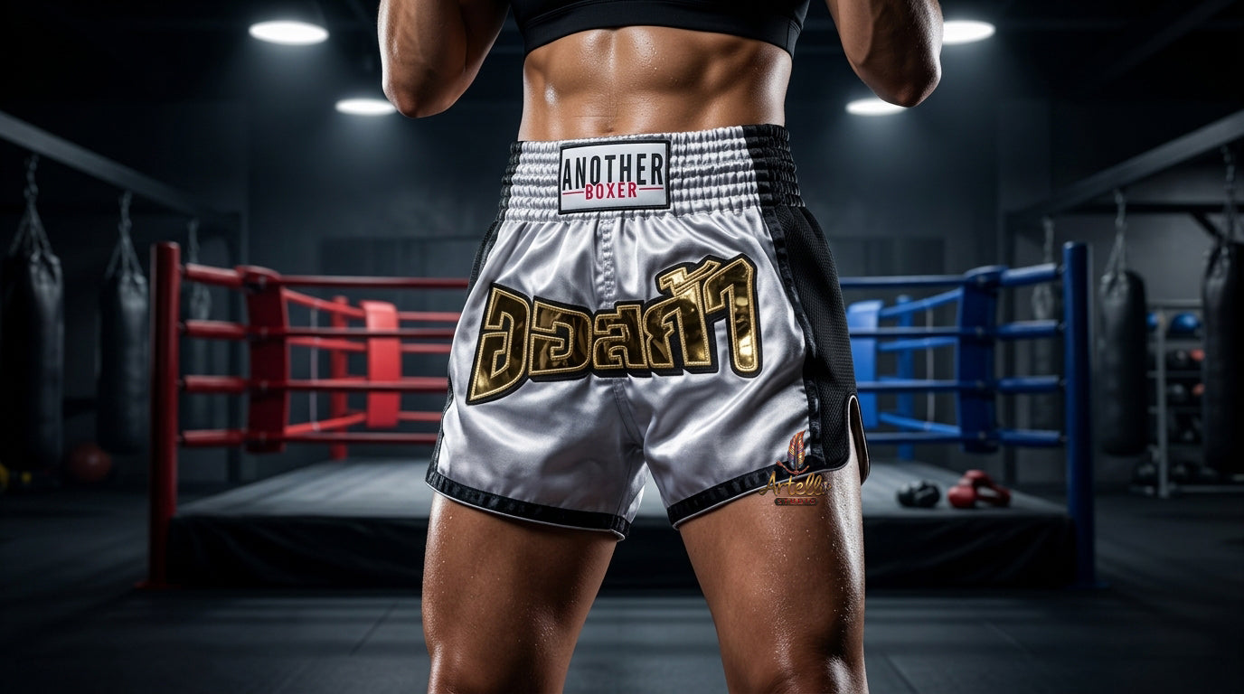 🥊 Muay Thai Shorts Kickboxing MMA Fight Shorts for Men Women Kids – Thai Boxing Training Gear, Breathable Quick Dry Martial Arts Combat Shorts