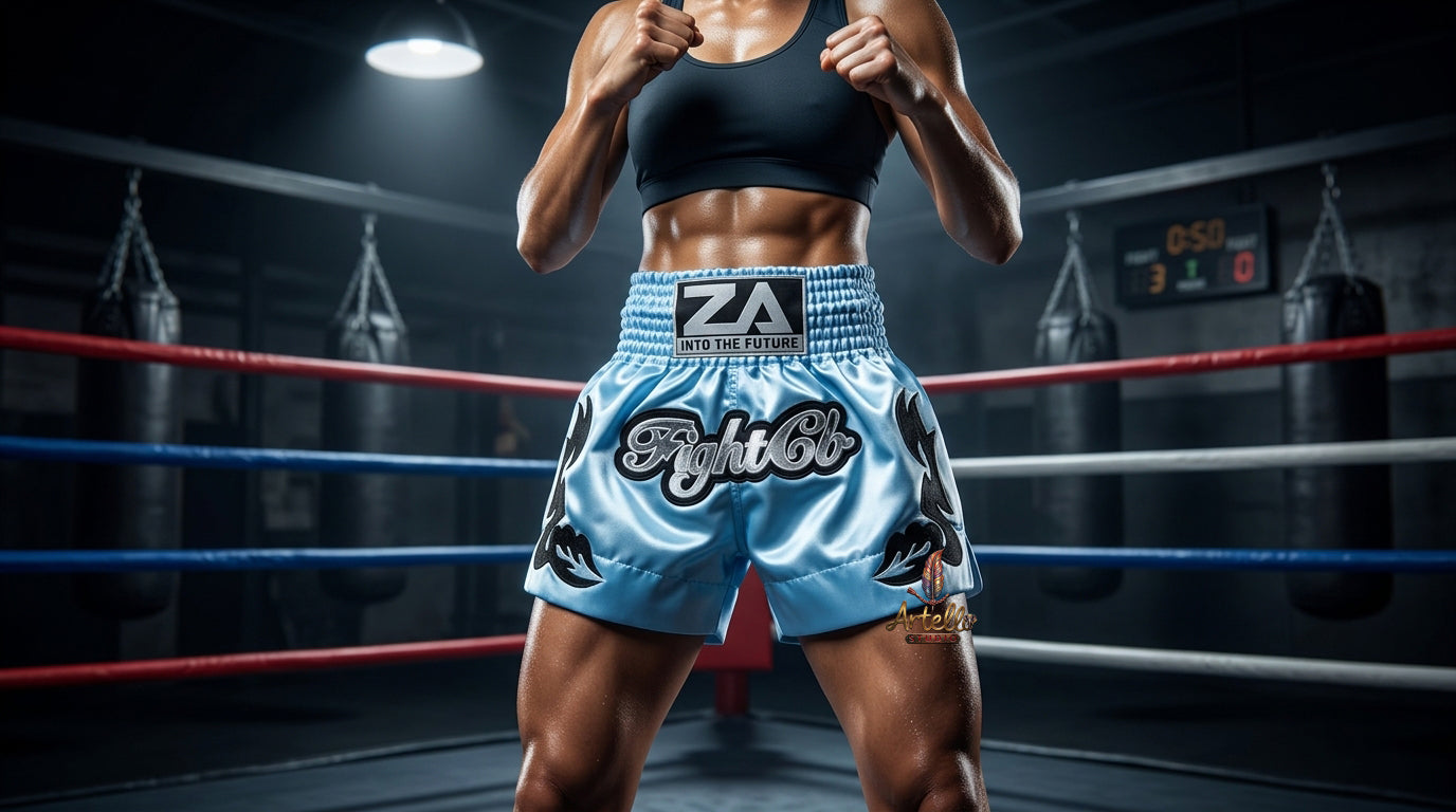 🥊 Muay Thai Shorts Kickboxing MMA Fight Shorts for Men Women Kids – Thai Boxing Training Gear, Breathable Quick Dry Martial Arts Combat Shorts