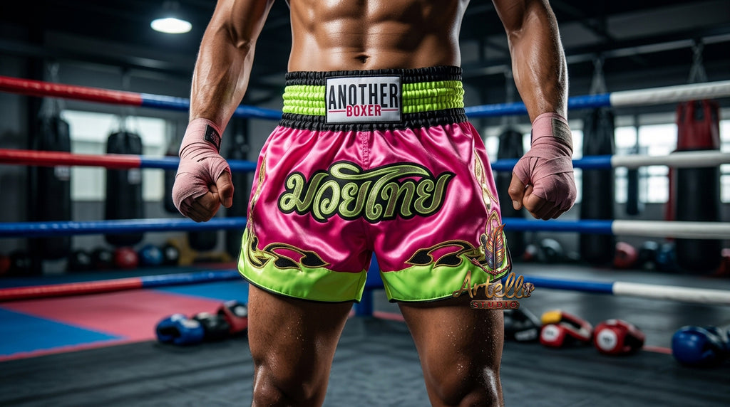 🥊 Muay Thai Shorts Kickboxing MMA Fight Shorts for Men Women Kids – Thai Boxing Training Gear, Breathable Quick Dry Martial Arts Combat Shorts