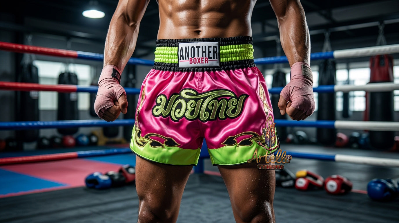 🥊 Muay Thai Shorts Kickboxing MMA Fight Shorts for Men Women Kids – Thai Boxing Training Gear, Breathable Quick Dry Martial Arts Combat Shorts