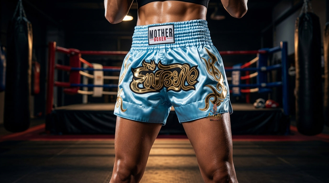 🥊 Muay Thai Shorts Kickboxing MMA Fight Shorts for Men Women Kids – Thai Boxing Training Gear, Breathable Quick Dry Martial Arts Combat Shorts