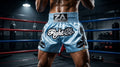 🥊 Muay Thai Shorts Kickboxing MMA Fight Shorts for Men Women Kids – Thai Boxing Training Gear, Breathable Quick Dry Martial Arts Combat Shorts