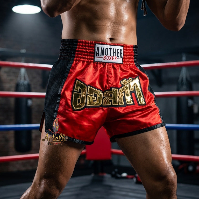 🥊 Muay Thai Shorts Kickboxing MMA Fight Shorts for Men Women Kids – Thai Boxing Training Gear, Breathable Quick Dry Martial Arts Combat Shorts