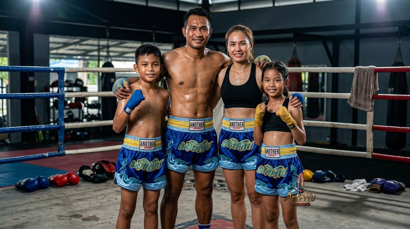 🥊 Muay Thai Shorts Kickboxing MMA Fight Shorts for Men Women Kids – Thai Boxing Training Gear, Breathable Quick Dry Martial Arts Combat Shorts