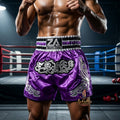 🥊 Muay Thai Shorts Kickboxing MMA Fight Shorts for Men Women Kids – Thai Boxing Training Gear, Breathable Quick Dry Martial Arts Combat Shorts