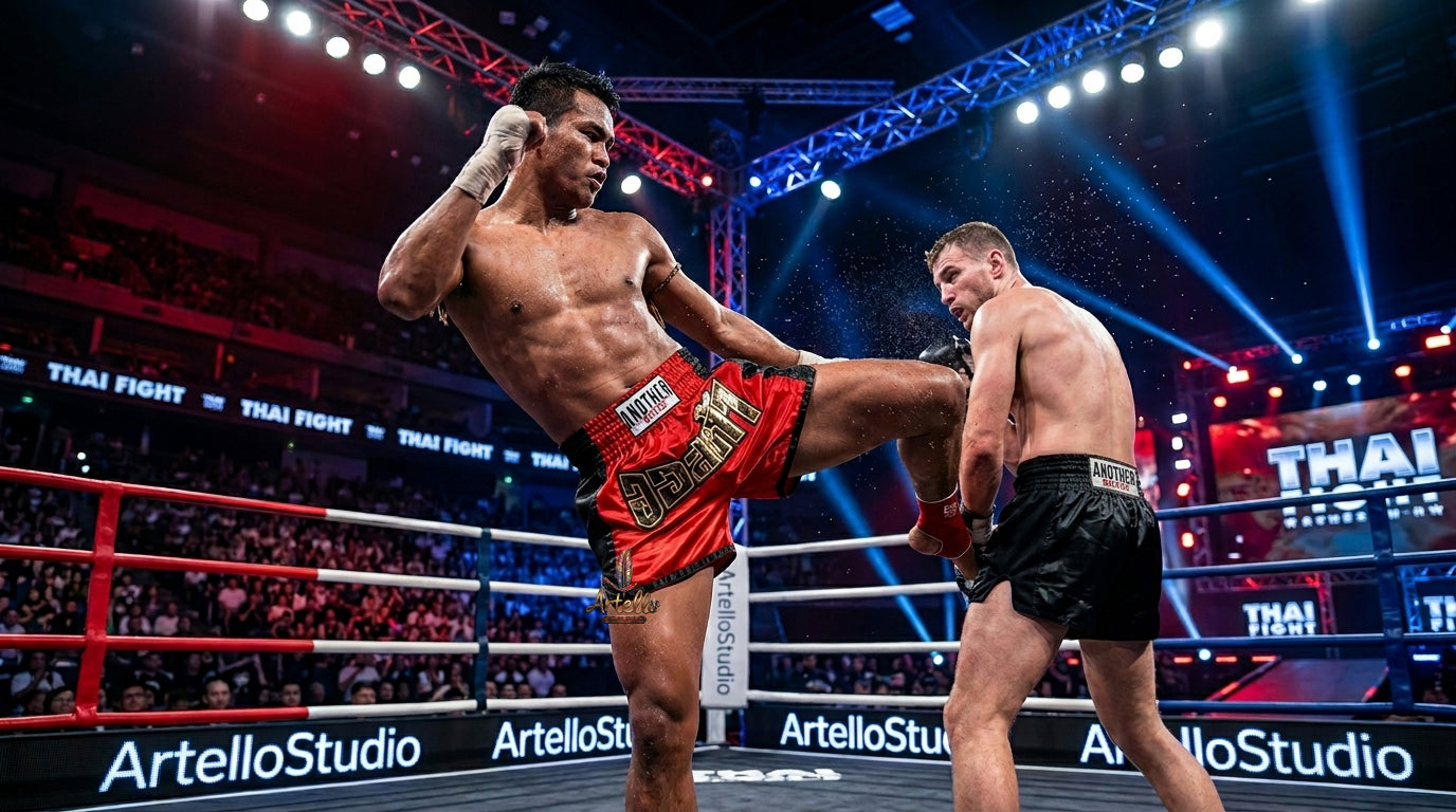 🥊 Muay Thai Shorts Kickboxing MMA Fight Shorts for Men Women Kids – Thai Boxing Training Gear, Breathable Quick Dry Martial Arts Combat Shorts