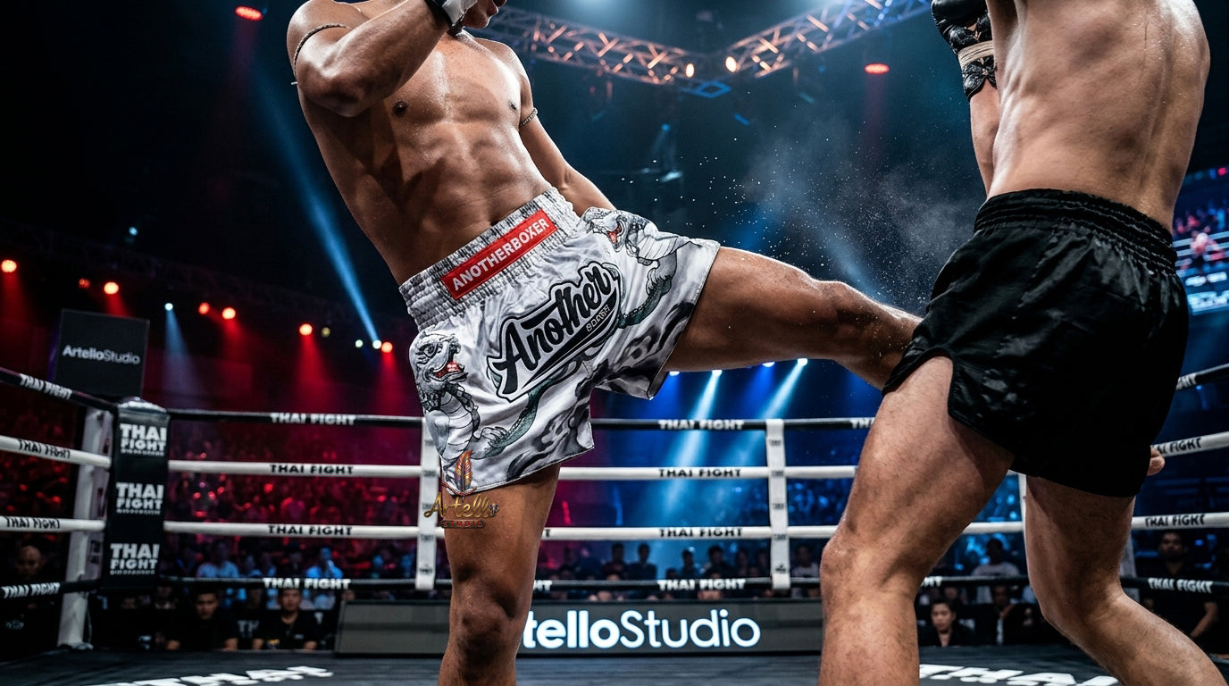 🥊 Muay Thai Shorts Kickboxing MMA Fight Shorts for Men Women Kids – Thai Boxing Training Gear, Breathable Quick Dry Martial Arts Combat Shorts
