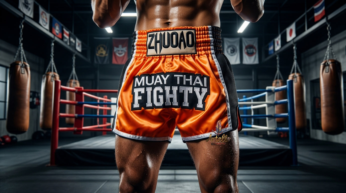 🥊 Muay Thai Shorts Kickboxing MMA Fight Shorts for Men Women Kids – Thai Boxing Training Gear, Breathable Quick Dry Martial Arts Combat Shorts