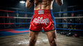 🥊 Muay Thai Shorts Kickboxing MMA Fight Shorts for Men Women Kids – Thai Boxing Training Gear, Breathable Quick Dry Martial Arts Combat Shorts