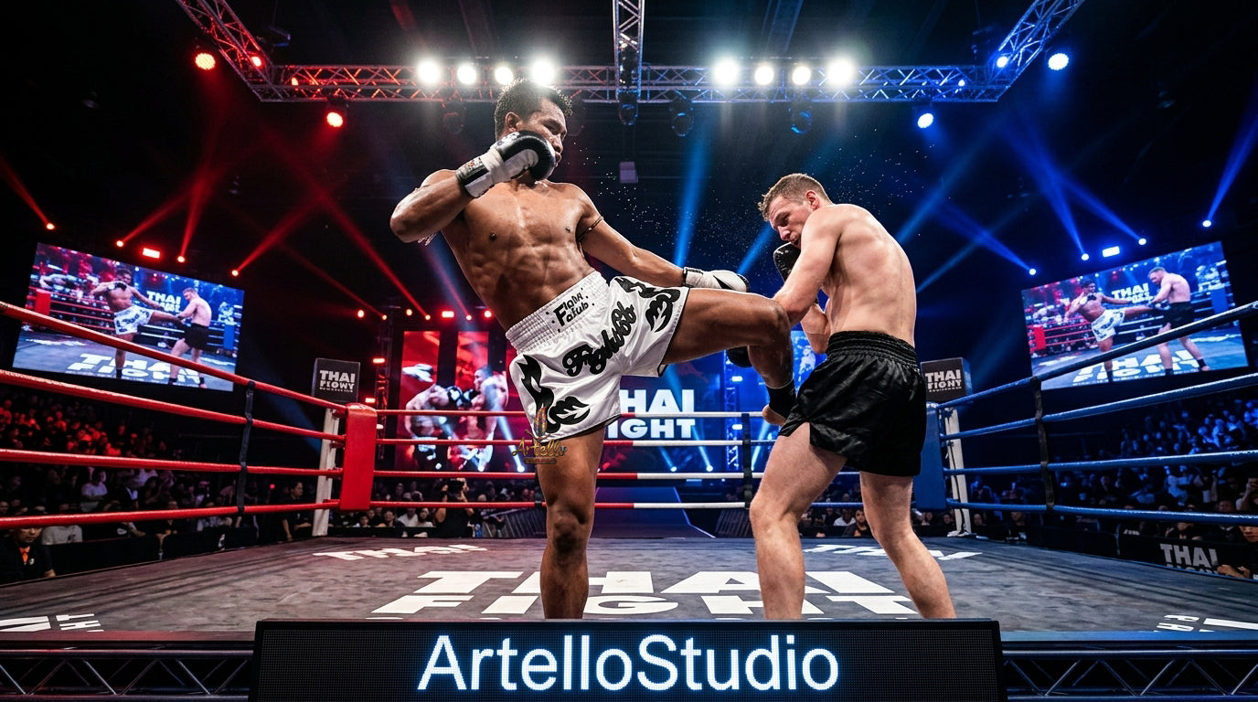 🥊 Muay Thai Shorts Kickboxing MMA Fight Shorts for Men Women Kids – Thai Boxing Training Gear, Breathable Quick Dry Martial Arts Combat Shorts