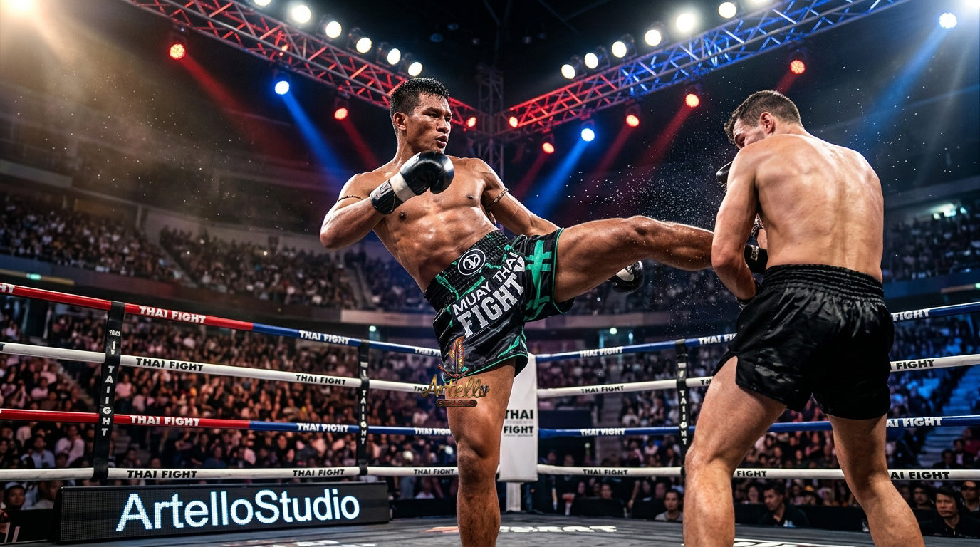 🥊 Muay Thai Shorts Kickboxing MMA Fight Shorts for Men Women Kids – Thai Boxing Training Gear, Breathable Quick Dry Martial Arts Combat Shorts