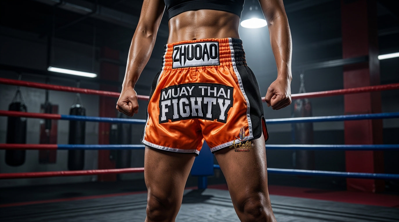 🥊 Muay Thai Shorts Kickboxing MMA Fight Shorts for Men Women Kids – Thai Boxing Training Gear, Breathable Quick Dry Martial Arts Combat Shorts