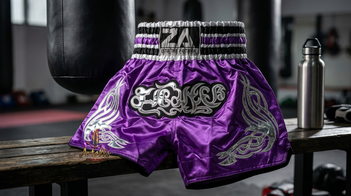 🥊 Muay Thai Shorts Kickboxing MMA Fight Shorts for Men Women Kids – Thai Boxing Training Gear, Breathable Quick Dry Martial Arts Combat Shorts