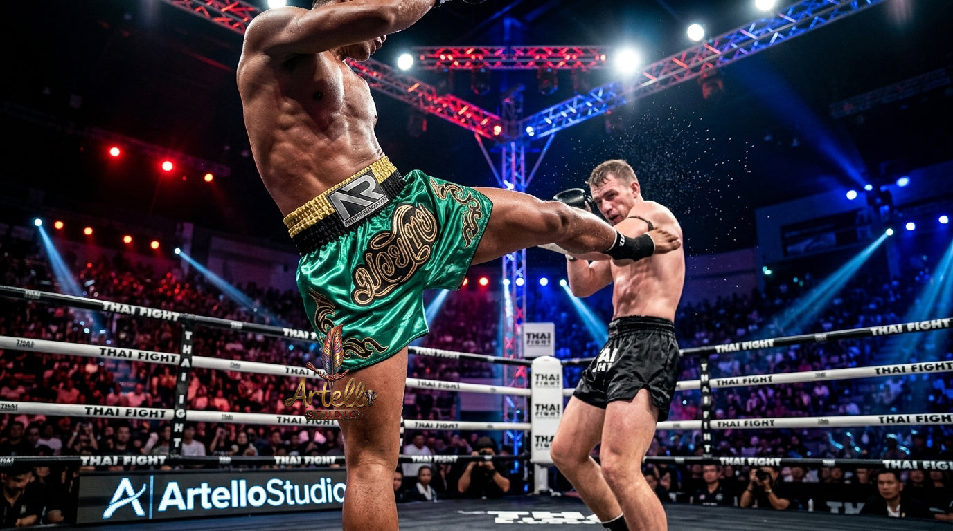 🥊 Muay Thai Shorts Kickboxing MMA Fight Shorts for Men Women Kids – Thai Boxing Training Gear, Breathable Quick Dry Martial Arts Combat Shorts
