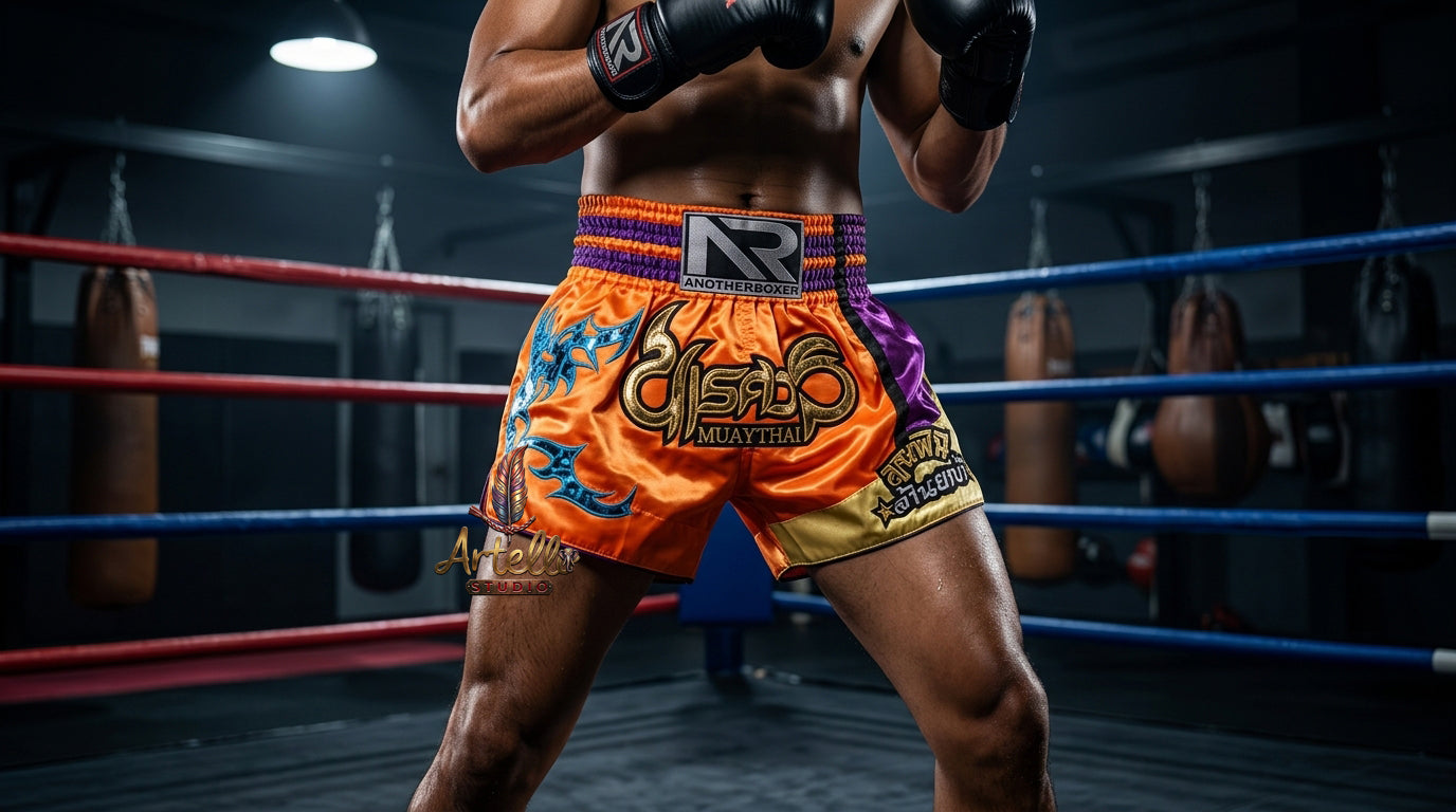 🥊 Muay Thai Shorts Kickboxing MMA Fight Shorts for Men Women Kids – Thai Boxing Training Gear, Breathable Quick Dry Martial Arts Combat Shorts