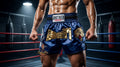 🥊 Muay Thai Shorts Kickboxing MMA Fight Shorts for Men Women Kids – Thai Boxing Training Gear, Breathable Quick Dry Martial Arts Combat Shorts
