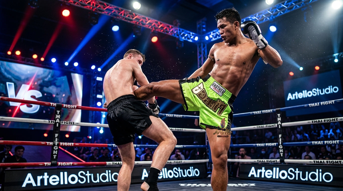 🥊 Muay Thai Shorts Kickboxing MMA Fight Shorts for Men Women Kids – Thai Boxing Training Gear, Breathable Quick Dry Martial Arts Combat Shorts