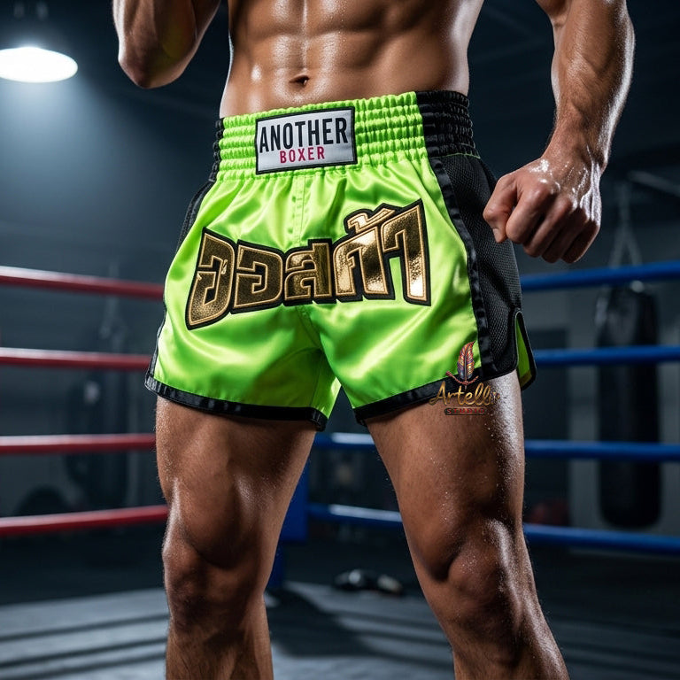 🥊 Muay Thai Shorts Kickboxing MMA Fight Shorts for Men Women Kids – Thai Boxing Training Gear, Breathable Quick Dry Martial Arts Combat Shorts