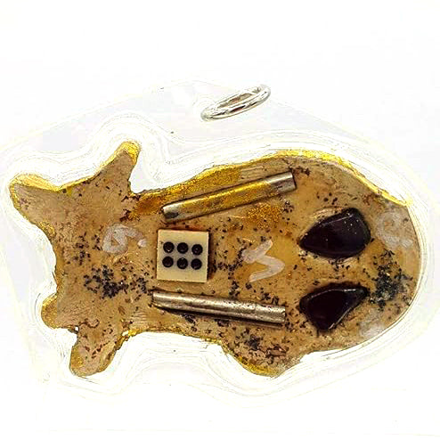 🪙 “Mystic Siam ‘Mouse & Cat Truce’ Charm – Lanna‑Style Attraction & Good‑Chance Talisman by Khru Ba Phon, Wat Pu Hor (Phray Sitthi Chok Edition)”