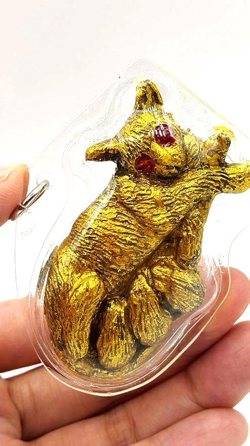 🪙 “Mystic Siam ‘Mouse & Cat Truce’ Charm – Lanna‑Style Attraction & Good‑Chance Talisman by Khru Ba Phon, Wat Pu Hor (Phray Sitthi Chok Edition)” Waterproof Casing