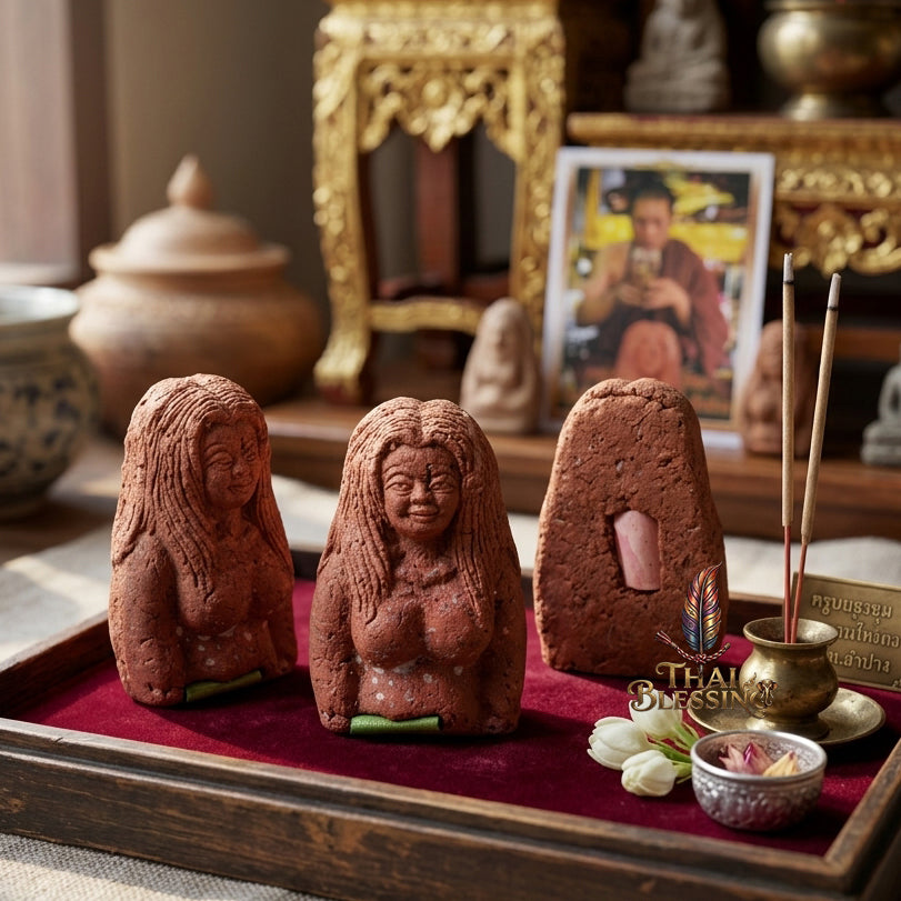 💃 Nang Piya Tua Khru: The Sovereign Matriarch of Enchantment – Kruba Det – Ban Mai Rattanakosin (2561) – The Ultimate Alchemical Engine for Supreme Magnetism & Wealth!