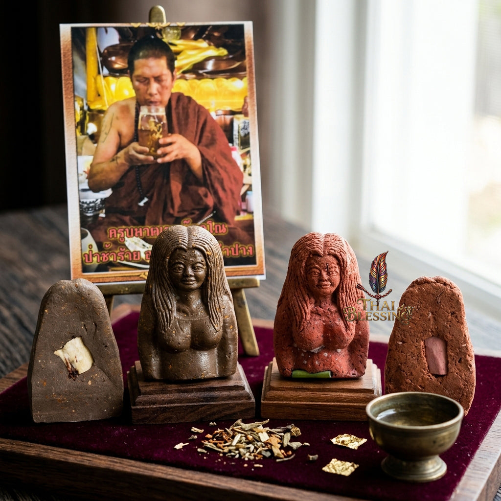 💃 Nang Piya Tua Khru: The Sovereign Matriarch of Enchantment – Kruba Det – Ban Mai Rattanakosin (2561) – The Ultimate Alchemical Engine for Supreme Magnetism & Wealth!