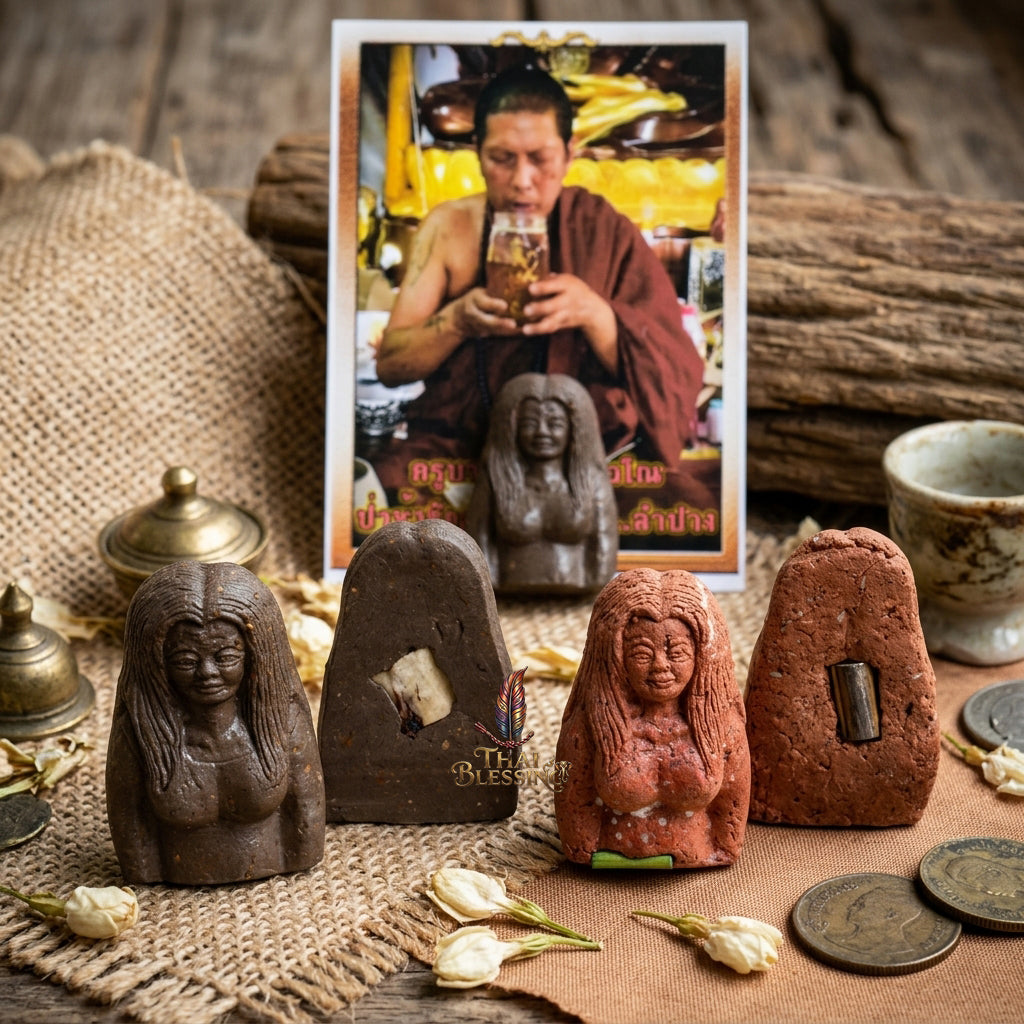 💃 Nang Piya Tua Khru: The Sovereign Matriarch of Enchantment – Kruba Det – Ban Mai Rattanakosin (2561) – The Ultimate Alchemical Engine for Supreme Magnetism & Wealth!
